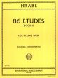 Hrabe 86 Etudes Vol.2 for String Bass (Franz Simandl and Fred Zimmermann)