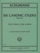 Schumann 6 Canonic Etudes Op.56 2 Piano's (2 Scores) (Transcribed by Claude Debussy) (Edited by Isidor Phillip)