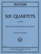 Haydn 6 Quartets Vol.1 (Flute, Violin, Viola and Violoncello) (Parts) (edited by Jean-Pierre Rampal)