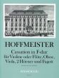 Hoffmeister Cassation F-dur Violine [Flote]-Oboe-Viola- 2 Horner und Fagott (Part./Stimmen) (Bernhard Pauler)