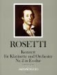 Rosetti Concerto No.2 Es-dur (Murray RWV C63) (Moesus) (Klarinette-Orchester) (Partitur)