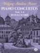 Mozart Piano Concertos Nos.1 - 6 Piano and Orchestra (Full Score)