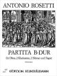 Rosetti Partita B-dur (Murray B22) (Oboe-2 Klar.-2 Hörner-Fagott) (Part./Stimmen) (Bernhard Pauler)