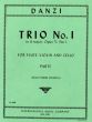 Danzi Trio G-major Op.71 No.1 for Flute, Violin and Violoncello Parts (Edited by Jean-Pierre Rampal)