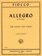 Fiocco Allegro G-major Violin and Piano (edited by Josef Gingold)