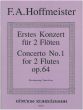 Hoffmeister Konzert No.1 D-dur Op. 64 2 Flöten und Orchester (Klavierauszug) (Hermann Muller)