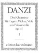 Danzi Quartett C-dur Op.40 No.1 Fagott, Violine, Viola and Violoncello (Stimmen/Parts) (Edited by Bernhard Pauler)