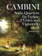 Cambini 6 Quartets Op. 21 Violin- 2 Violas-Violoncello (Score/Parts) (edited Bernhard Pauler)