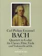 Bach Quartett G-dur WQ 95 Klavier-Flöte-Viola mit Vc. ad lib. (Part./Simmen) (Peter Reidemeister)