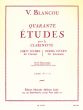 Blancou 40 Etudes Vol.2 Clarinette (Delecluse)