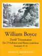Boyce 12 Triosonaten Vol.2 No.4 - 6 2 Violinen und Bc (Part./Stimmen) (Harry Joelson)