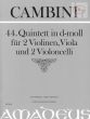 Quintet No.44 d-minor (2 Vi.-Va.- 2 Vc.) (Score/Parts)