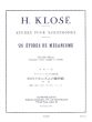 Klose 25 Etudes de Mecanisme Saxophone (Marcel Mule)
