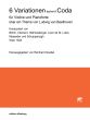 6 Variationen mit Coda über ein Thema von Ludwig van Beethoven Violine und Klavier (Reinhard Goebel)
