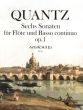 Quantz 6 Sonatas Op.1 for Flute and Basso Continuo (edited by Winfried Michel) (Edited from the First Edition)