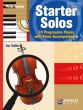 Starter Solos (52 Progressive Pieces) (Violoncello-Piano)