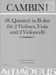 Quintet No.58 B-flat major (2 Vi.- 2 Va.-Vc.) (Score/Parts)