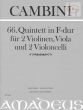 Quintet No.66 F-major (2 Vi.- 2 Va.-Vc.) (Score/Parts)