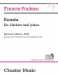 Sonata for Clarinet and Piano (revised 2006) Book with Download Card