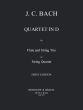 Bach Quartet D-major Flute with String Trio or String Quartet (Parts) (Stanley Sadie)