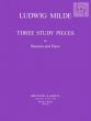 Milde 3 Study Pieces Bassoon-Piano (William Waterhouse)