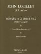 Loeillet Sonata G-major Op. 1 No. 2 2 Flutes [Fl./Ob./Descant Rec.] and Bc (Priestman IX) (Score/Parts) (edited by Robert Paul Block)