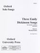 Buttler 3 Songs Emily Dickinson Soprano-Clarinet[Bb]-Piano