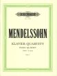 Mendelssohn Quartett No. 2 f-moll Op. 2 Violine-Viola-Violoncello und Klavier (Part./Stimmen) (Hermann)