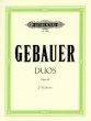 Gebauer 12 Leichte Duette Op.10 (1st Position) fur 2 Violinen - Stimmen (Herausgeber Carl Hermann)