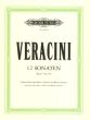 Veracini 12 Sonaten Vol.4 (No.10-12) Alblockflote [Flote/Violine] und Bc (Herausgegeben von Walter Kolneder)