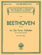 Beethoven An die Ferne geliebte - To the Distant Beloved Op.98 for Low Voice and Piano (German/English) (Krehbiel)