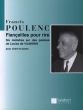 Poulewnc Fiancailles pour Rire (6 Melodies sur des Poemes de Louise Vilmorin) Voix Elevee et Piano