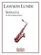 Lunde Sonata for Alto Saxophone and Piano (1959) (Advanced)