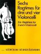 6 Ragtimes für 3 - 4 Violoncellos (Part./Stimmen) (Werner Thomas-Mifune)