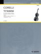 Corelli 12 Sonaten Op.5 Vol.1 (Nos.1 - 6) for Violin and Piano Violoncello ad lib. (Paumgartner/Kehr)