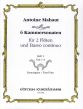 Mahaut 6 Kammersonaten Vol.1 No. 1 - 3 2 Flöten und Bc