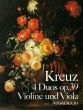 Kreuz 4 Duos Op.39 fur Violine und Viola (Stimmen) (edited by Bernhard Pauler)