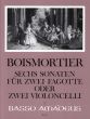 Boismortier 6 Sonaten Op.14 fur 2 Bassoons or Violoncellos Spielpartitur (edited by Yvonne Morgan)