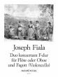 Fiala Duo Konzertant F-dur Flöte oder Oboe und Fagott (Vc.) (Stimmen) (Karel Pojar)