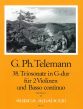Telemann Trio Sonata G-major TWV 42:G9 2 Violins-Bc