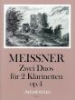 Meissner 2 Konzertante Duos Op. 4 2 Klarinetten (Stimmen) (Bernhard Pauler)