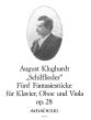 Klughardt Schilflieder (5 Fantasiestucke) Op.28 (Piano-Oboe-Viola) (Score/Parts) (Pauler-Druner)