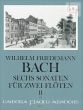 Bach 6 Sonaten (Duette) Vol.2 (No.4 - 6) 2 Flöten (Parts) (Oskar Peter)