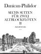 Danican-Philidor 6 Suiten Vol. 2 No. 4 - 6 (Op. 2 No. 7 - 8 und Op. 3 No. 11) 2 Altblockflöten (Spielpartitur) (Andreas Habert)