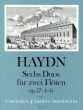 Haydn 6 Duos Op.17 Vol.2 (Nos.4 - 6) 2 Flutes (Parts) (Bernhard Pauler)