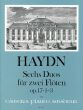 Haydn 6 Duos Op.17 Vol.1 (Nos.1 - 3) 2 Flutes (Parts) (Bernhard Pauler)