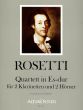 Rosetti Quartett Es-dur (Murray RWV B17) 2 Klarinetten-2 Hörner (Part./Stimmen) (Johannes Moesus)