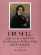 Crusell Quartett D-dur Op.7 fur Klarinet in A, Violine, Viola und Violoncello Partitur und Stimmen (edited by Kurt Meier)