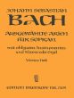 Bach Ausgewahlte Arien Vol.4 Sopran mit Obl.Instr und Klavier[Orgel] (Eusebius Mandyczewski)