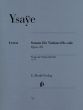 Ysaye Sonate Op.28 Violoncello solo (Bellisario) (Henle-Urtext)